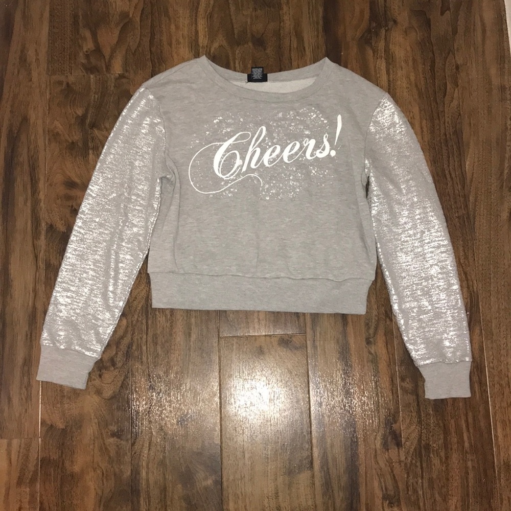 A graphic long sleeve shirt